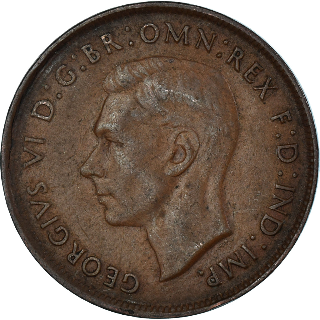 Coin, Australia, Penny, 1947