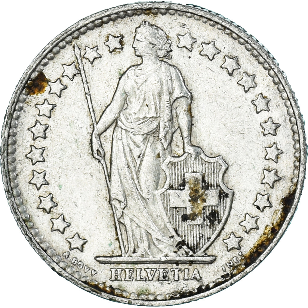 Coin, Switzerland, 1/2 Franc, 1953