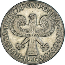 Moneta, Polonia, 10 Zlotych, 1965, Warsaw, BB, Rame-nichel, KM:55