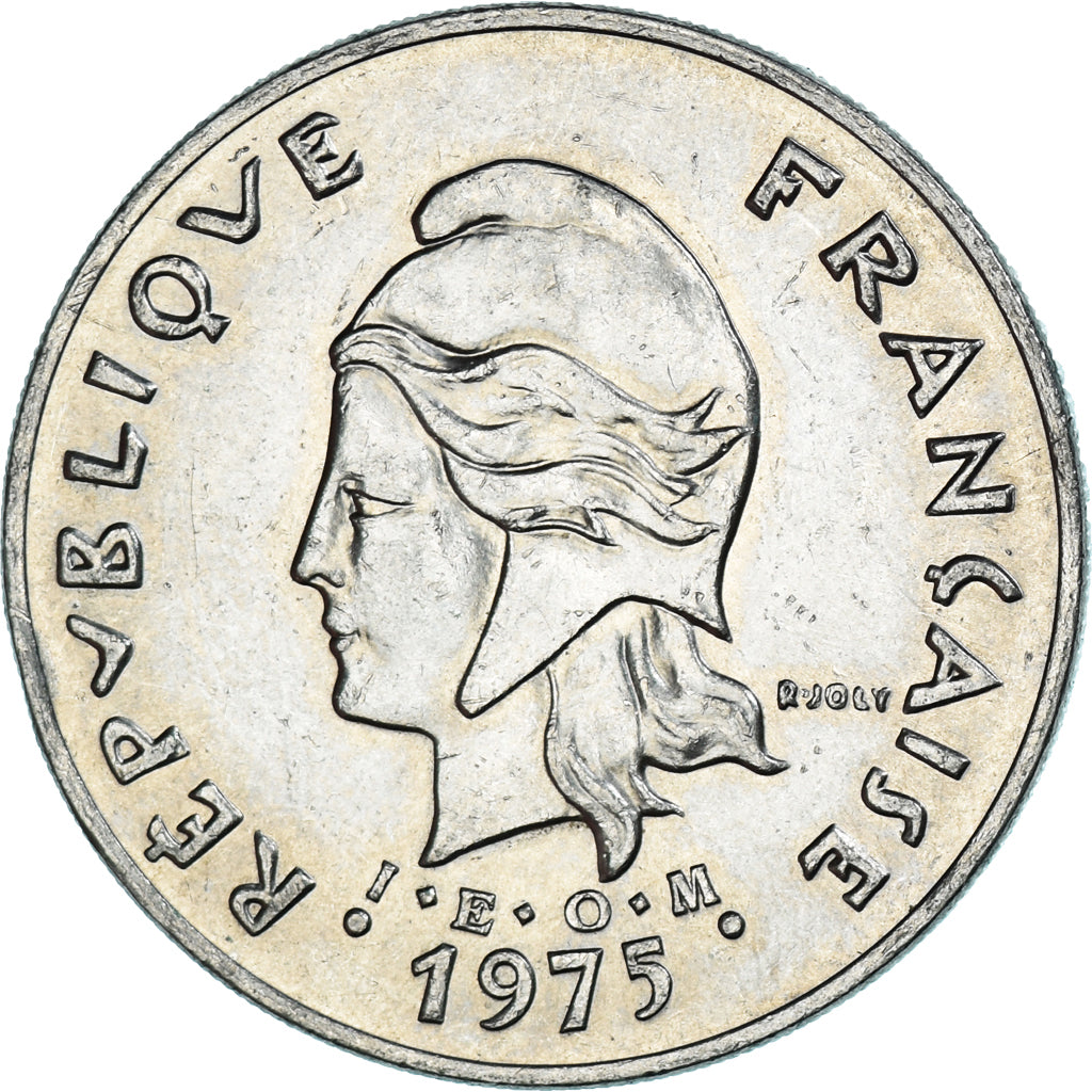 Coin, French Polynesia, 50 Francs, 1975, Paris, EF(40-45), Nickel, KM:13