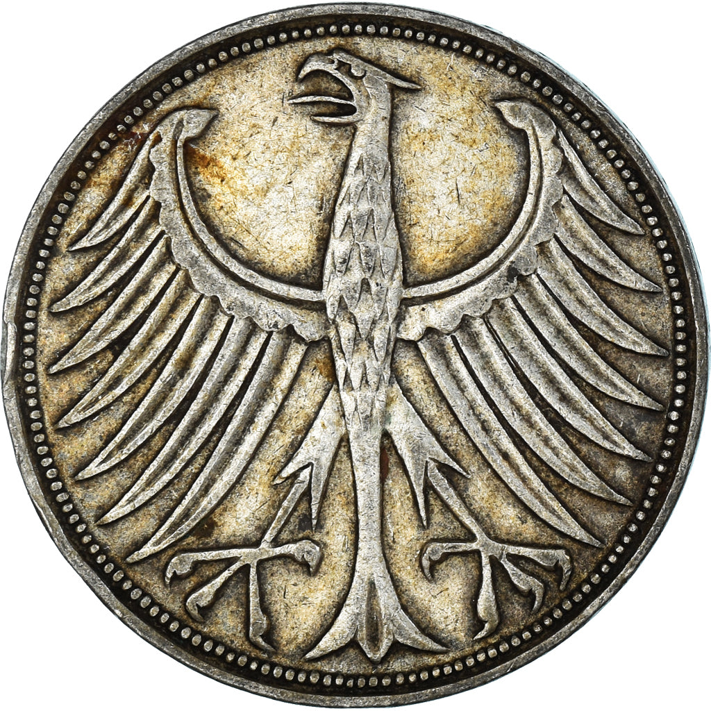 Monnaie, Allemagne, 5 Mark, 1951