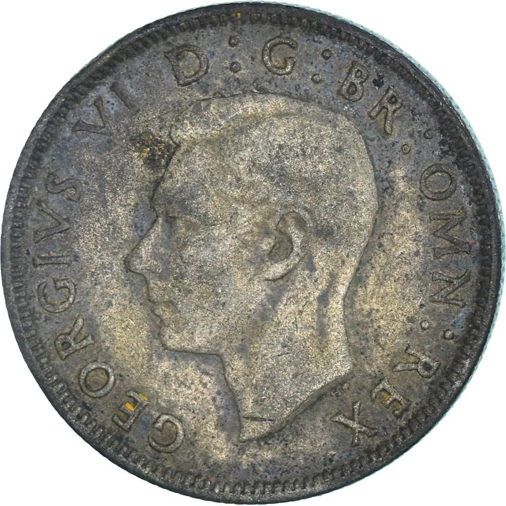 Monnaie, Grande-Bretagne, George VI, Two Shillings, 1941, TTB, Argent, KM:855