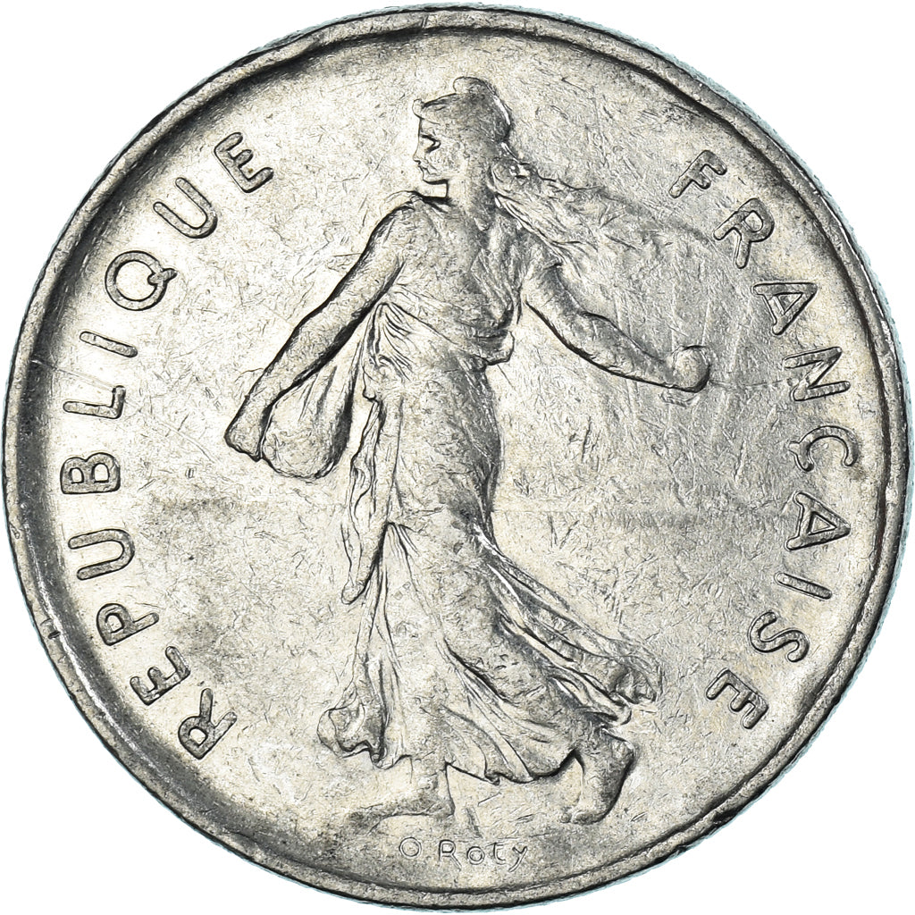 Moeda, França, 5 Francs, 1973