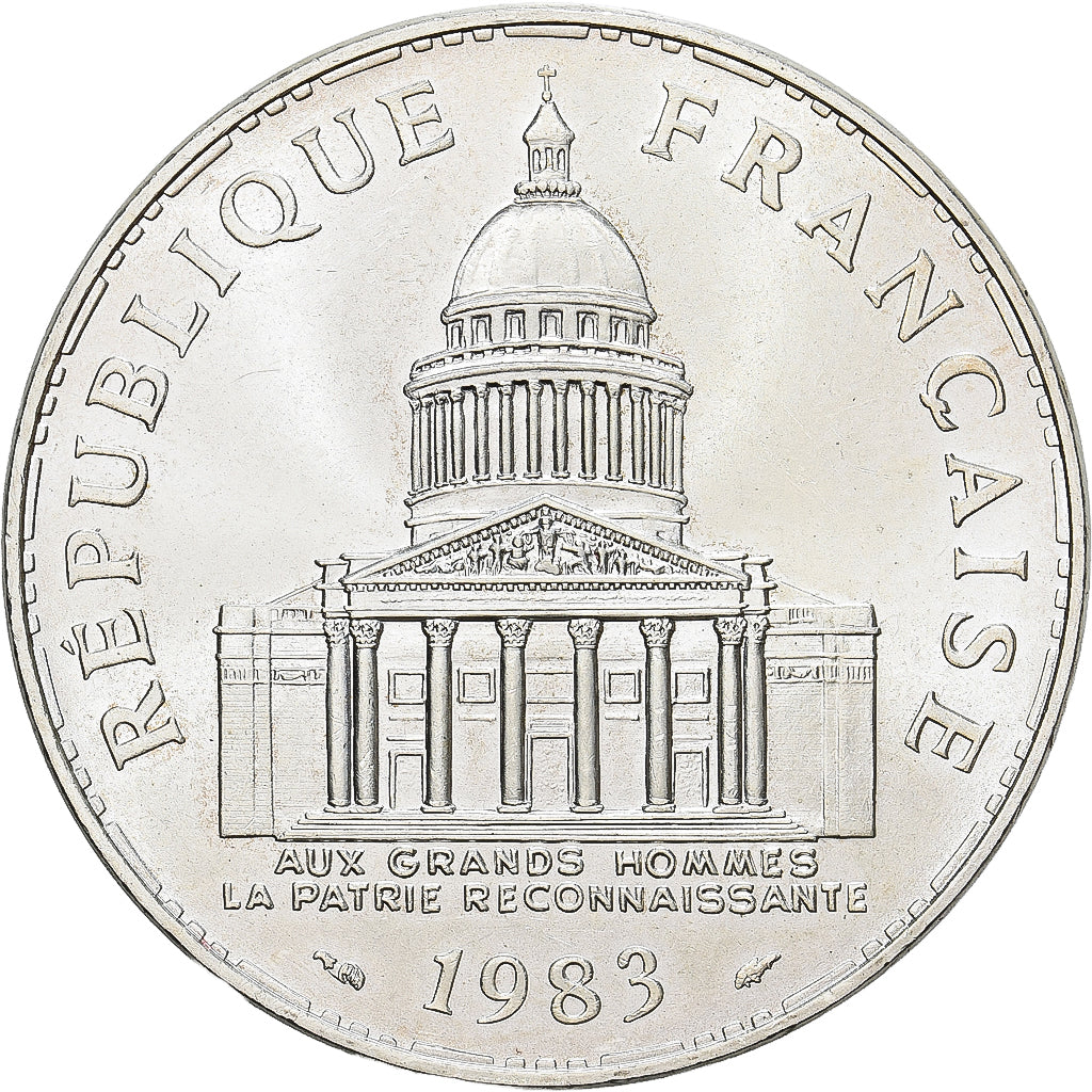 Coin, France, Panthéon, 100 Francs, 1983, Paris, MS(63), Silver, KM:951.1