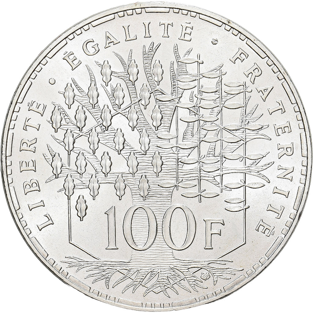 Coin, France, Panthéon, 100 Francs, 1983, Paris, MS(63), Silver, KM:951.1