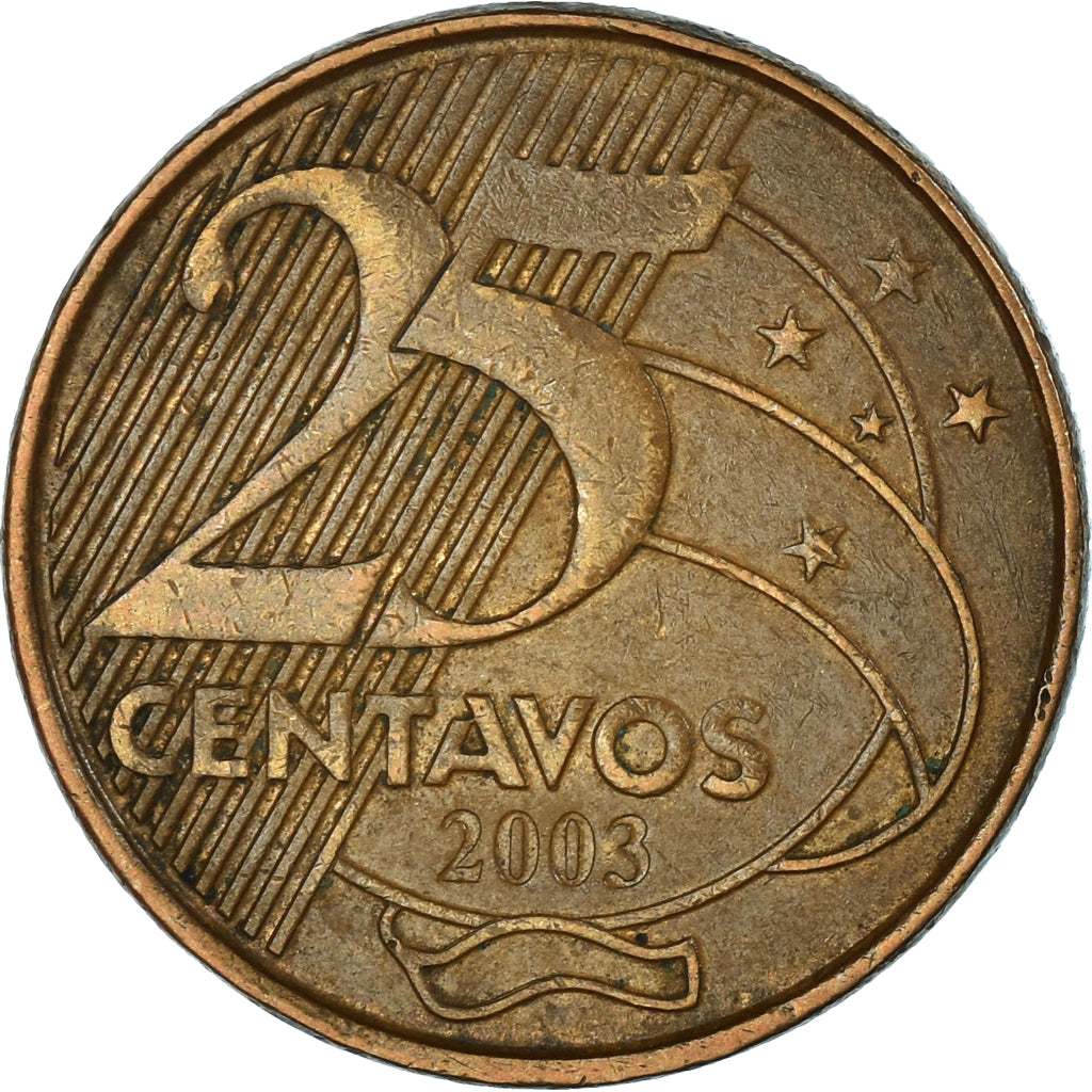 Moneta, Brasile, 25 Centavos, 2003