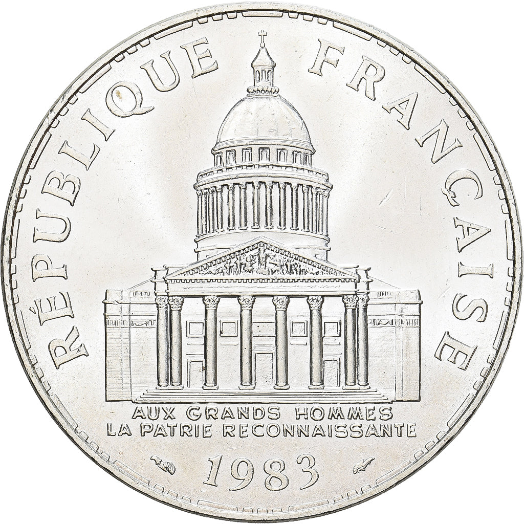 Coin, France, Panthéon, 100 Francs, 1983, Paris, MS(63), Silver, KM:951.1