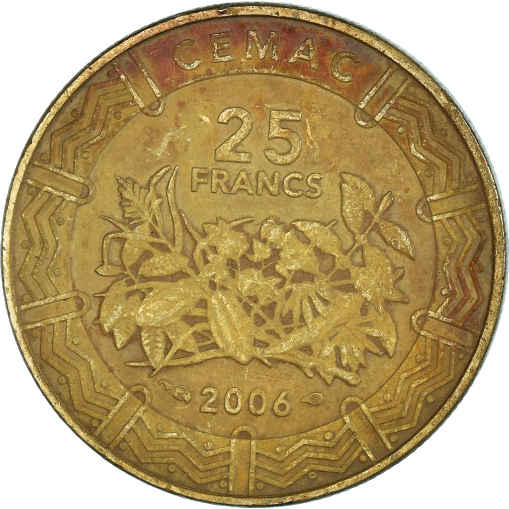 Coin, Central African States, 25 Francs, 2006