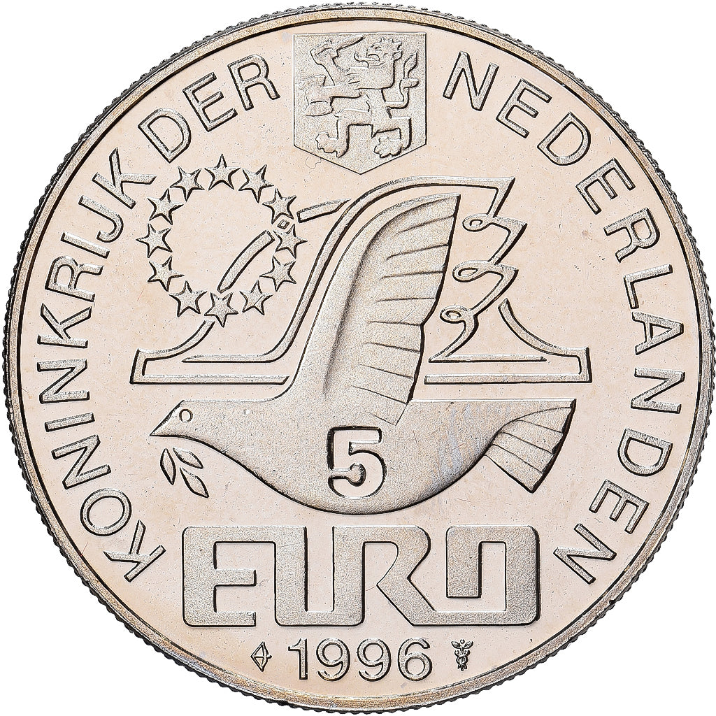Pays-Bas, 5 Euro, 1996, Utrecht, FDC, Cupro-nickel, KM:126