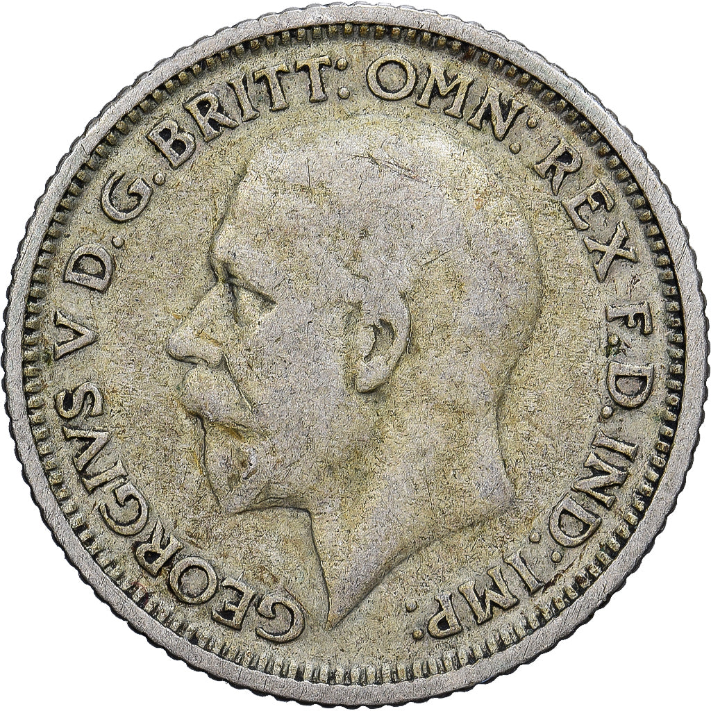 Coin, Great Britain, George V, 6 Pence, 1928, British Royal Mint, EF(40-45)