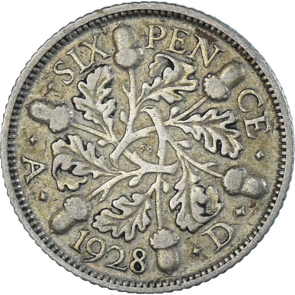 Münze, Großbritannien, George V, 6 Pence, 1928, British Royal Mint, SS