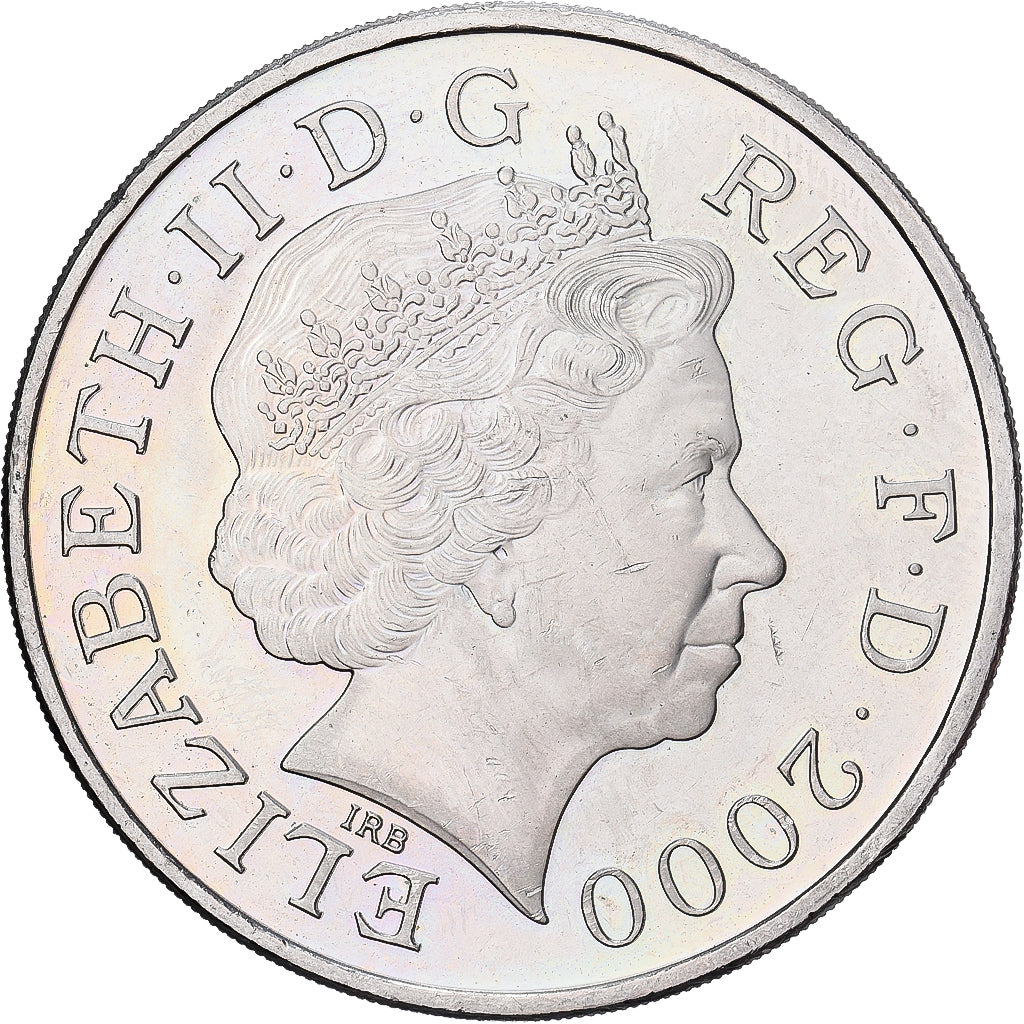 Coin, Great Britain, Elizabeth II, 5 Pounds, 2000, British Royal Mint