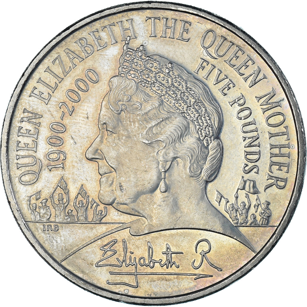 Monnaie, Grande-Bretagne, Elizabeth II, 5 Pounds, 2000, British Royal Mint
