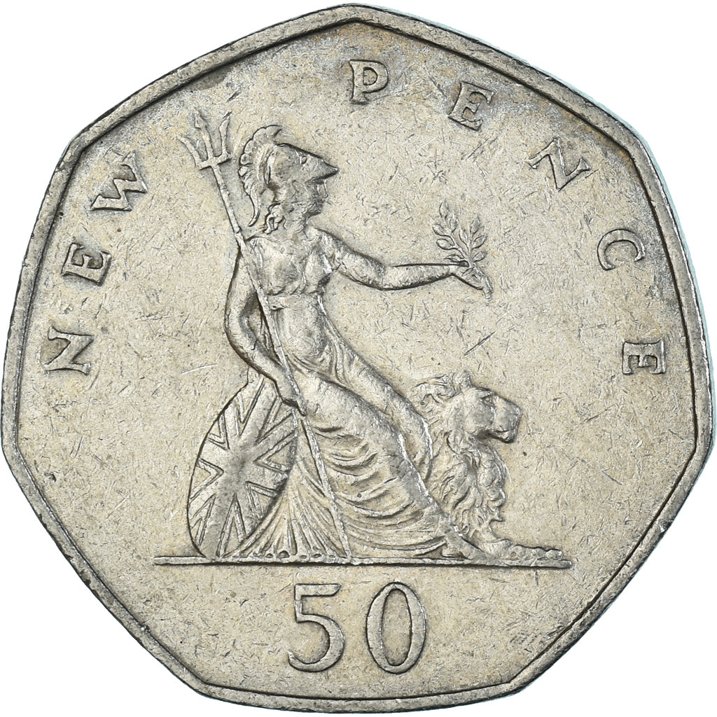 Coin, Great Britain, 50 New Pence, 1970
