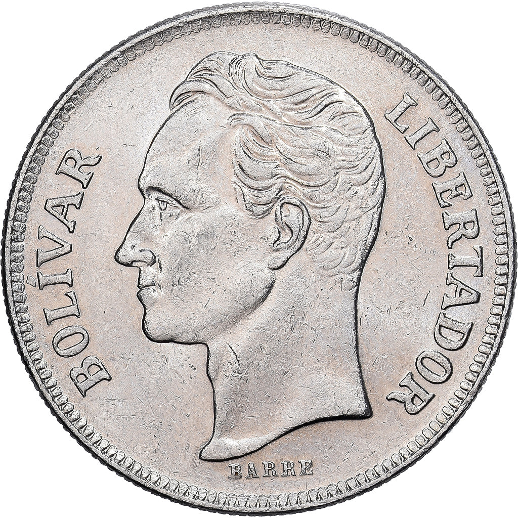 Coin, Venezuela, 5 Bolivares, 1977, MS(63), Nickel, KM:53.1
