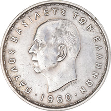 Monnaie, Grèce, 20 Drachmai, 1960, TTB, Argent, KM:73