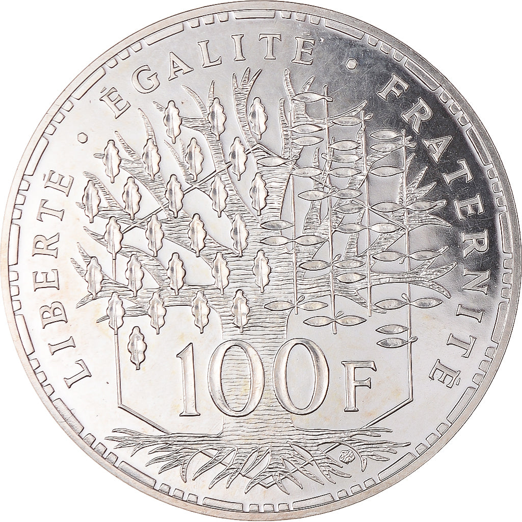 Coin, France, Panthéon, 100 Francs, 1988, FDC, MS(65-70), Silver, KM:951.1