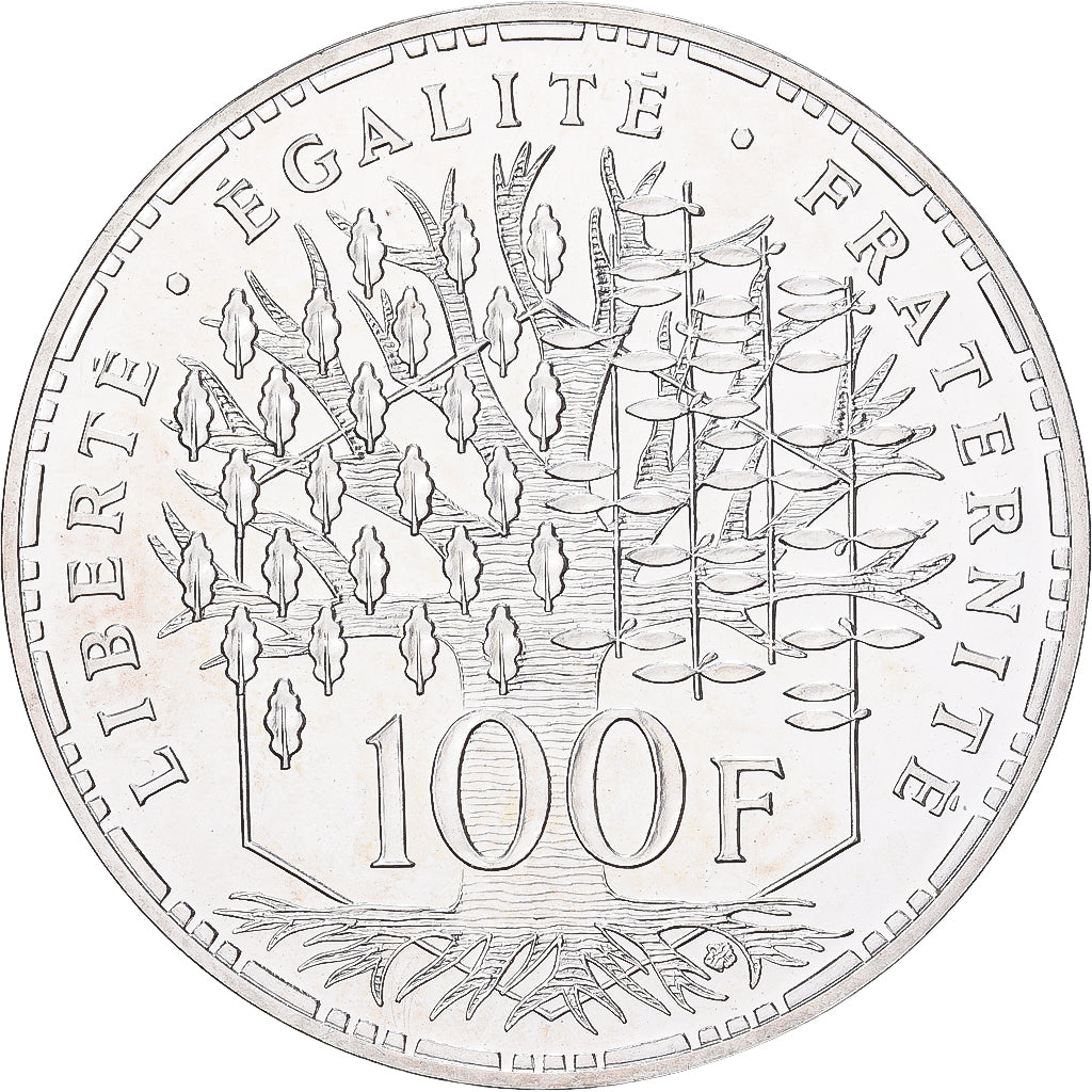 Coin, France, Panthéon, 100 Francs, 1988, FDC, MS(65-70), Silver, KM:951.1