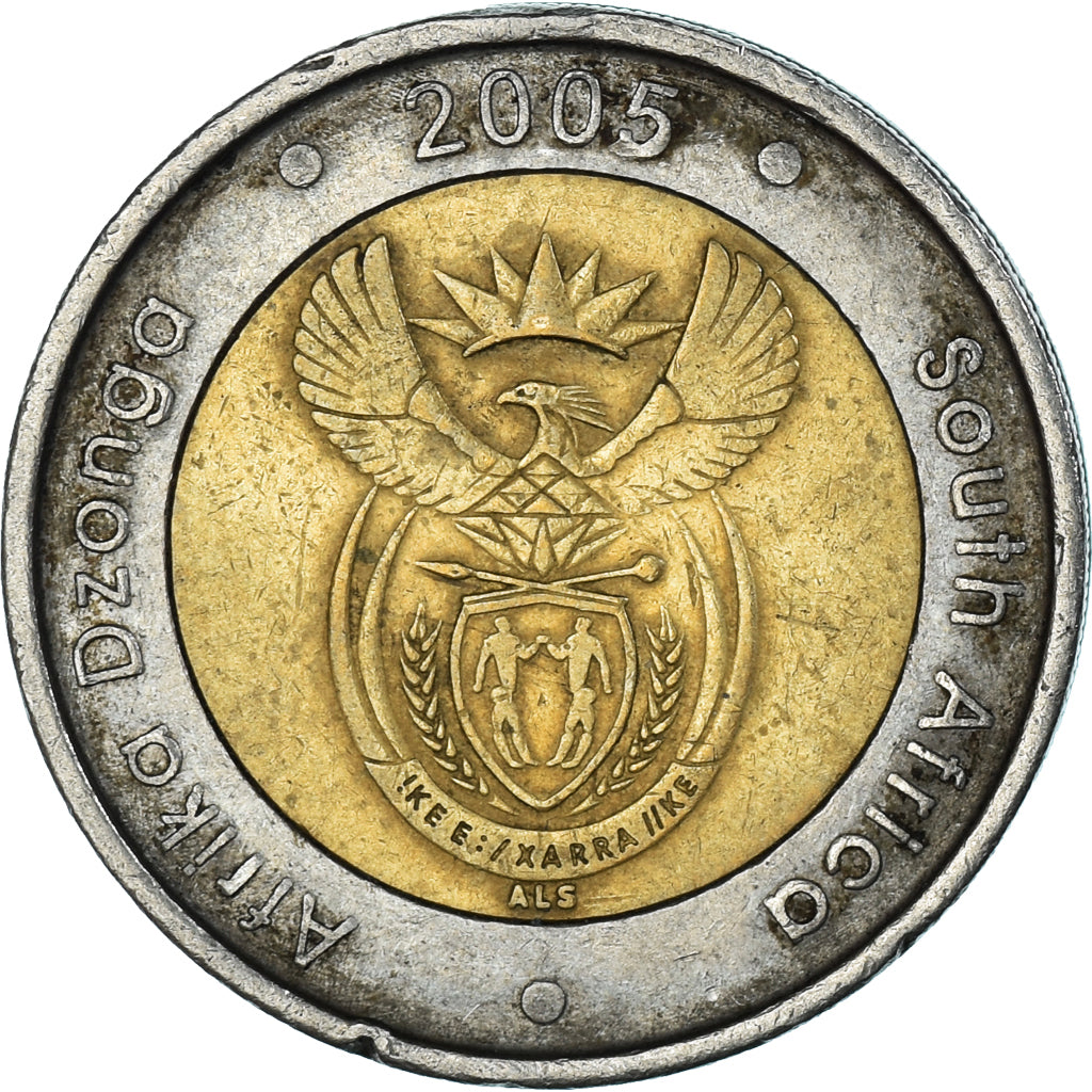 Moeda, África do Sul, 5 Rand, 2005