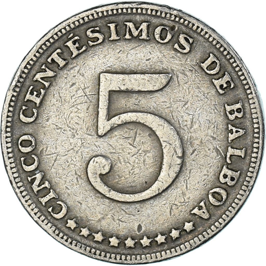 Panama, 5 Centesimos, 1982, Cupro-nikkel, FR+