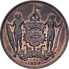 Coin, BRITISH NORTH BORNEO, Cent, 1886, Heaton, Birmingham, EF(40-45), Bronze