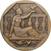 Francja, medal, Rolnictwo i ogrodnictwo, Femme de face jouant avec des pigeons