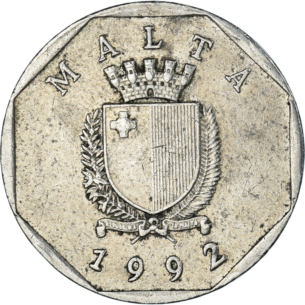 Moneta, Malta, 50 Cents, 1992