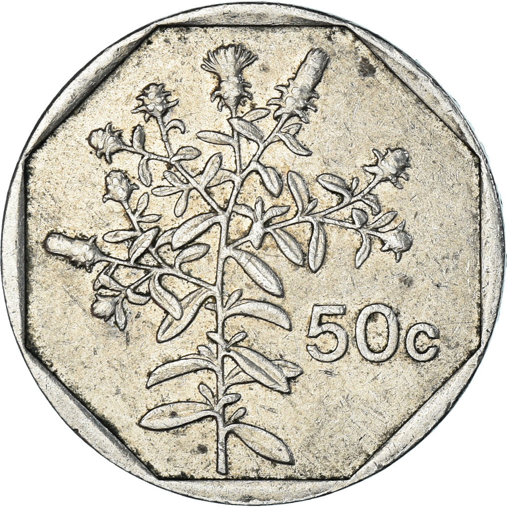 Moneta, Malta, 50 Cents, 1992
