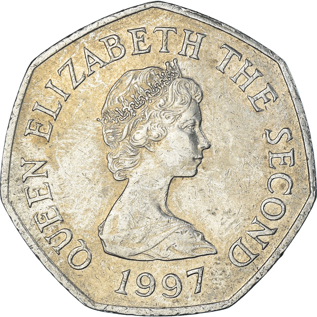 Münze, Jersey, 50 Pence, 1997