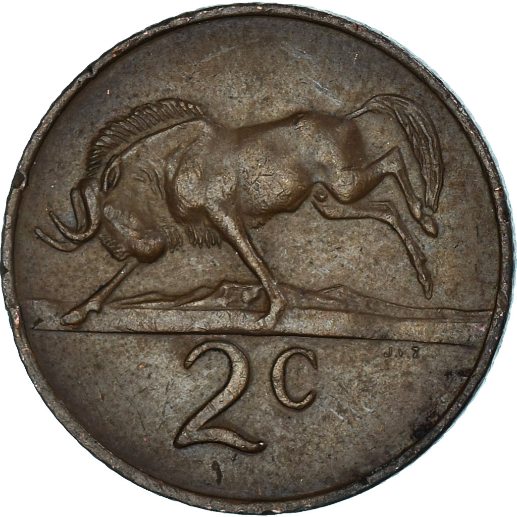 Münze, Südafrika, 2 Cents, 1977