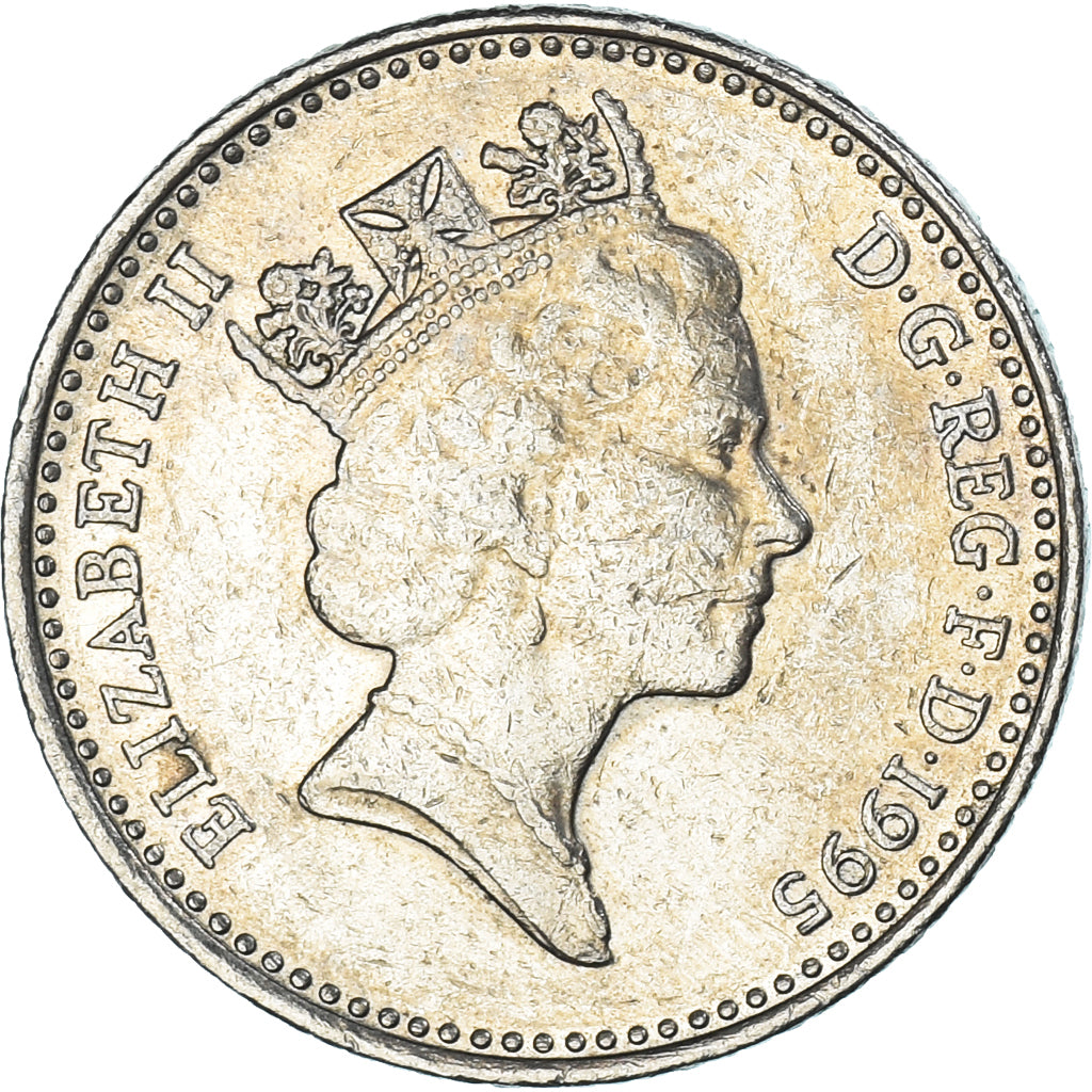 Münze, Großbritannien, 10 Pence, 1995
