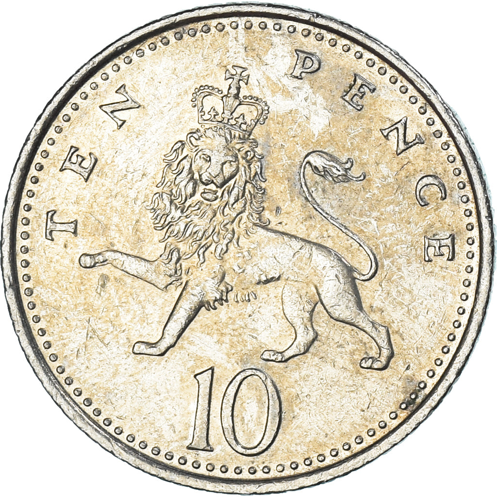 Münze, Großbritannien, 10 Pence, 1995