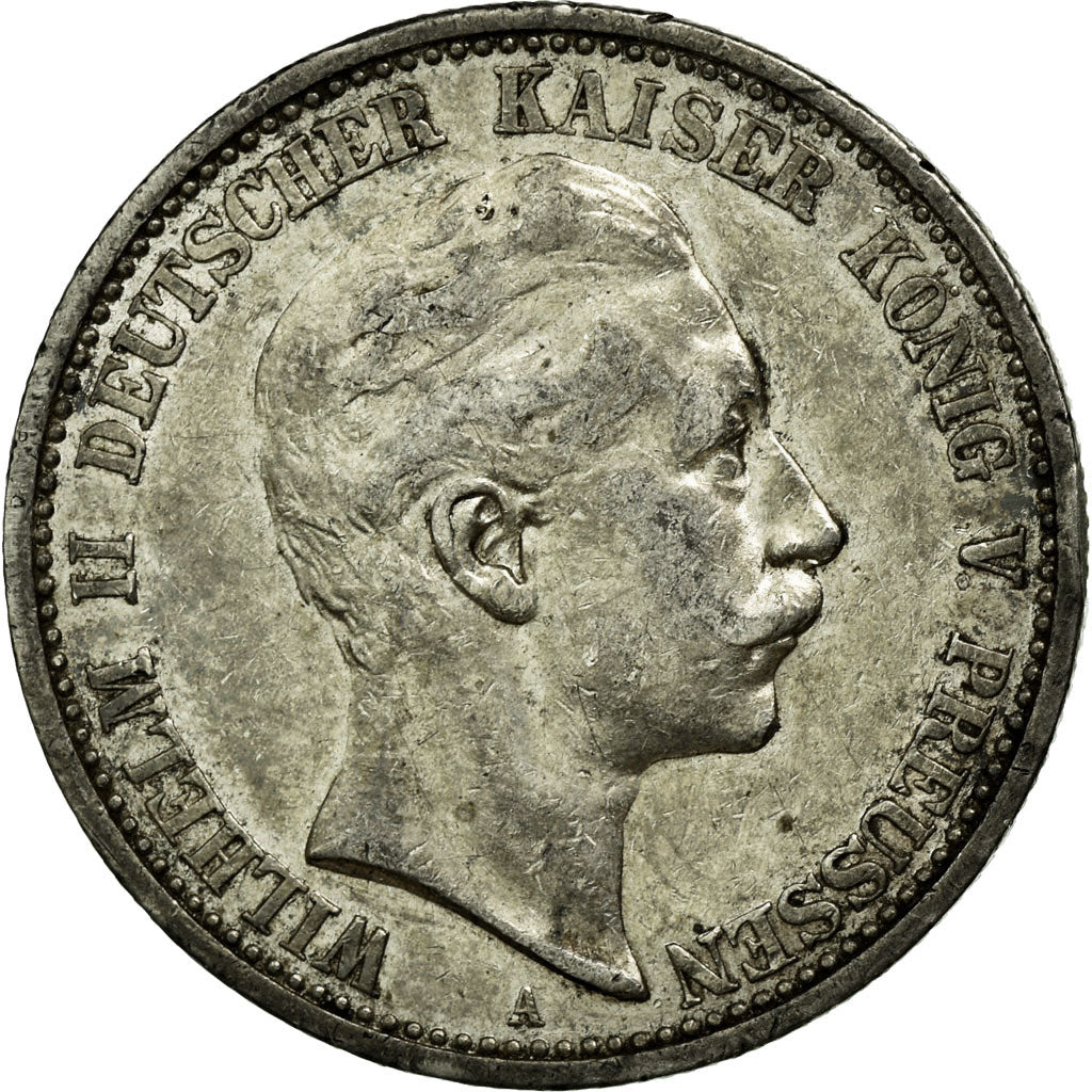 Coin, German States, PRUSSIA, Wilhelm II, 2 Mark, 1903, Berlin, AU(50-53)