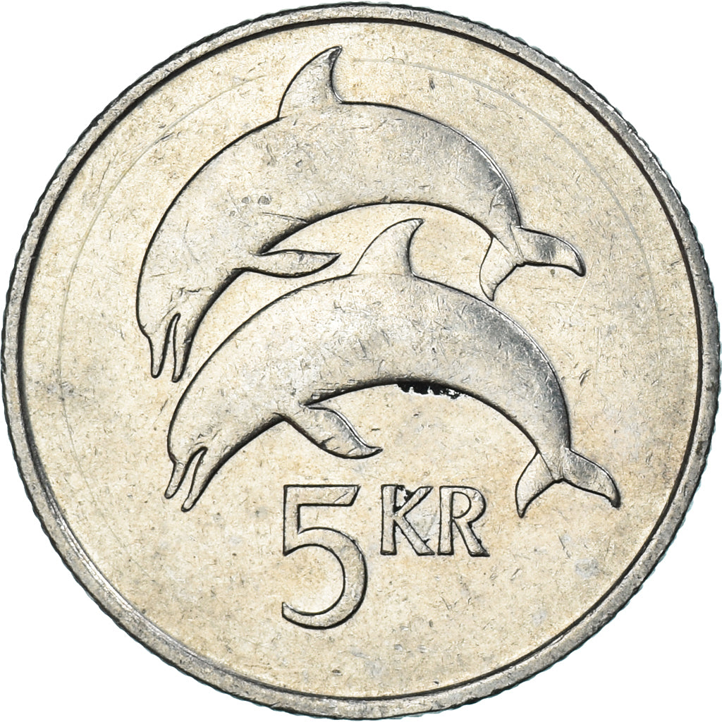 Monnaie, Islande, 5 Kronur, 1992