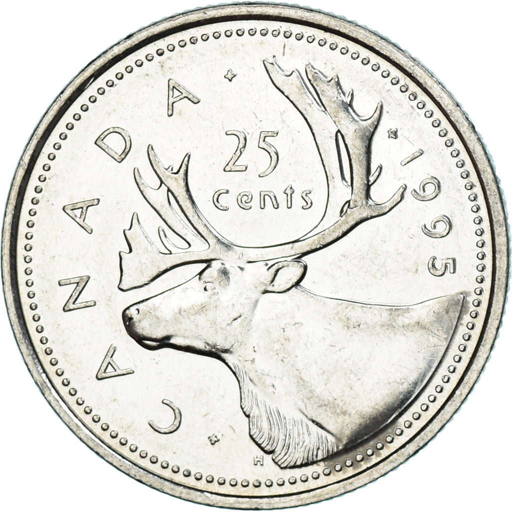 Münze, Kanada, 25 Cents, 1995