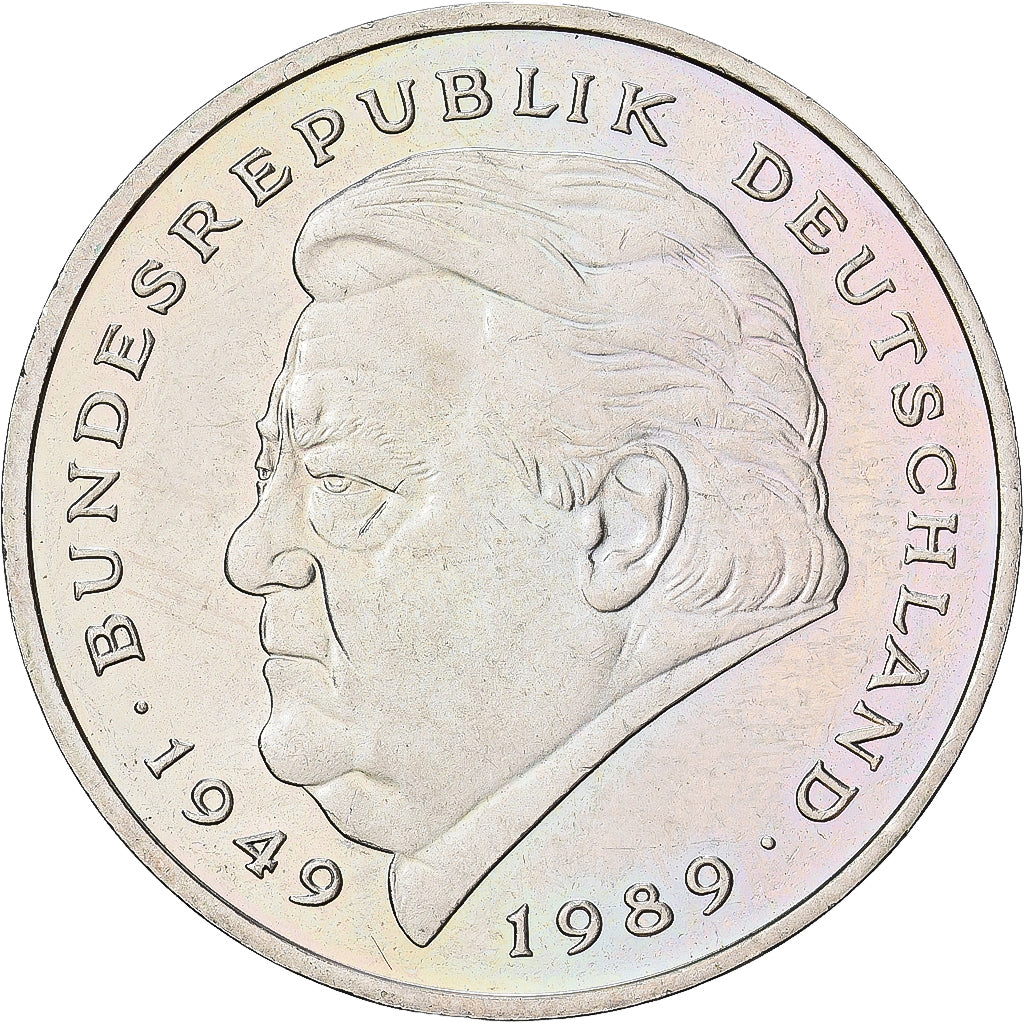 Moneta, GERMANIA - REPUBBLICA FEDERALE, 2 Mark, 1994, Munich, BB+, Nichel