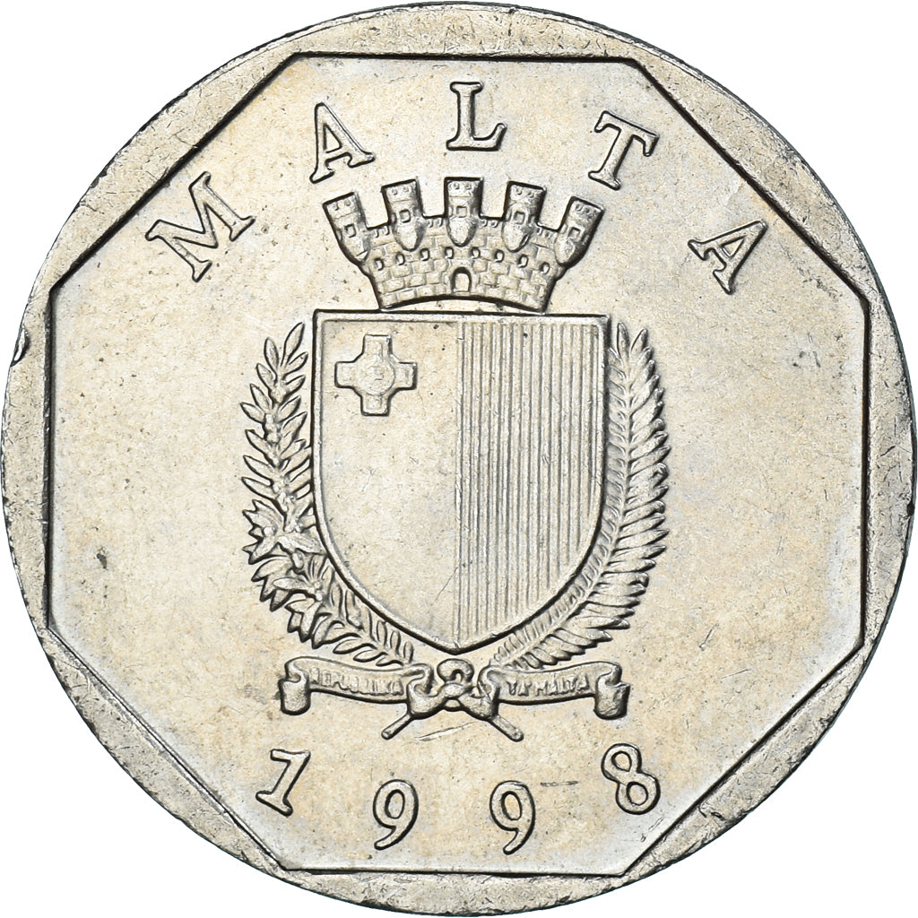 Moneta, Malta, 50 Cents, 1998