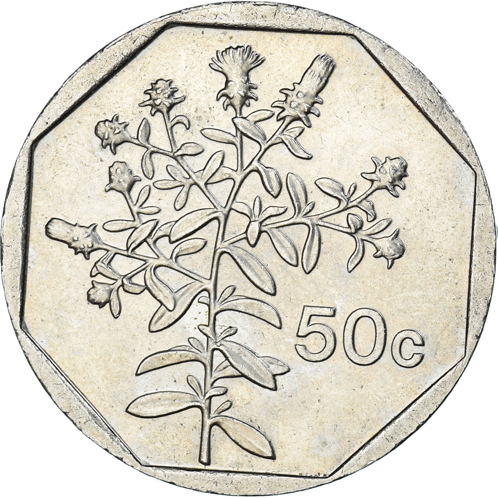 Moneta, Malta, 50 Cents, 1998