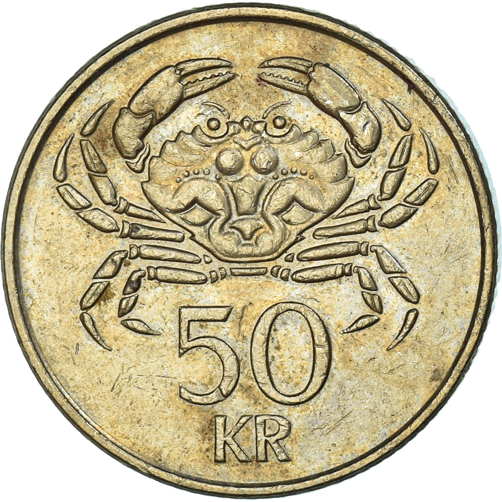 Monnaie, Islande, 50 Kronur, 1992