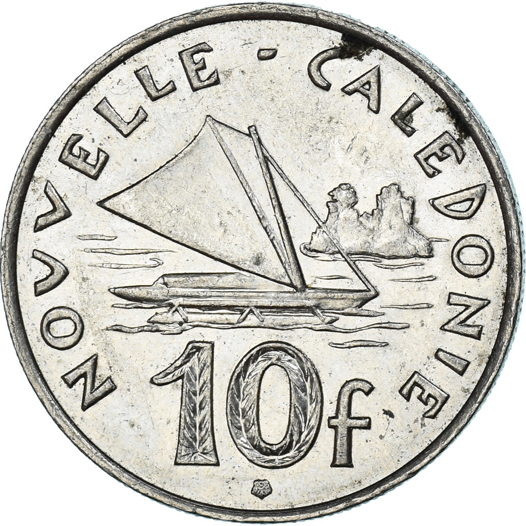 Coin, New Caledonia, 10 Francs, 2007