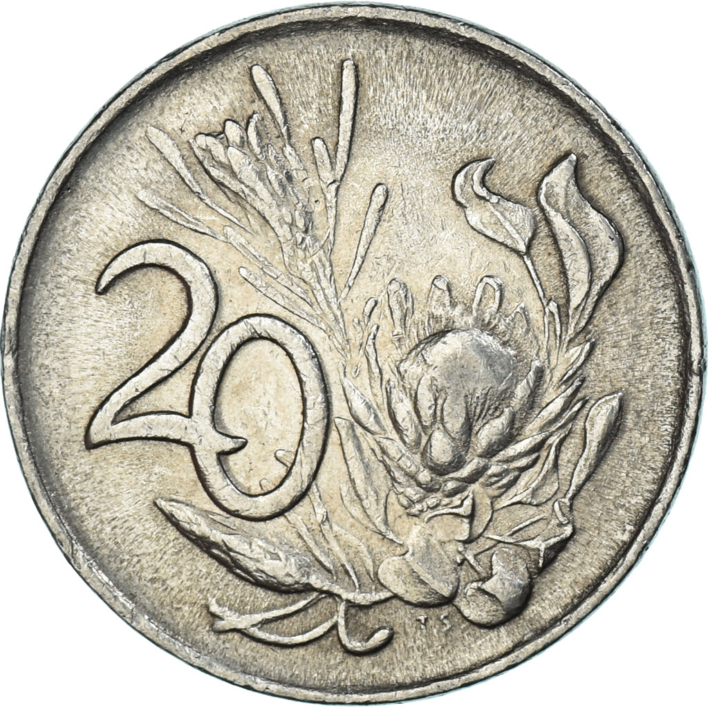 Münze, Südafrika, 20 Cents, 1972