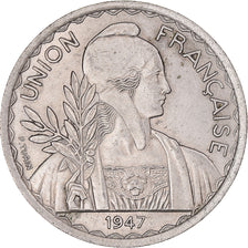 Coin, French Indochina, Piastre, 1947, Paris, AU(50-53), Copper-nickel, KM:32.1