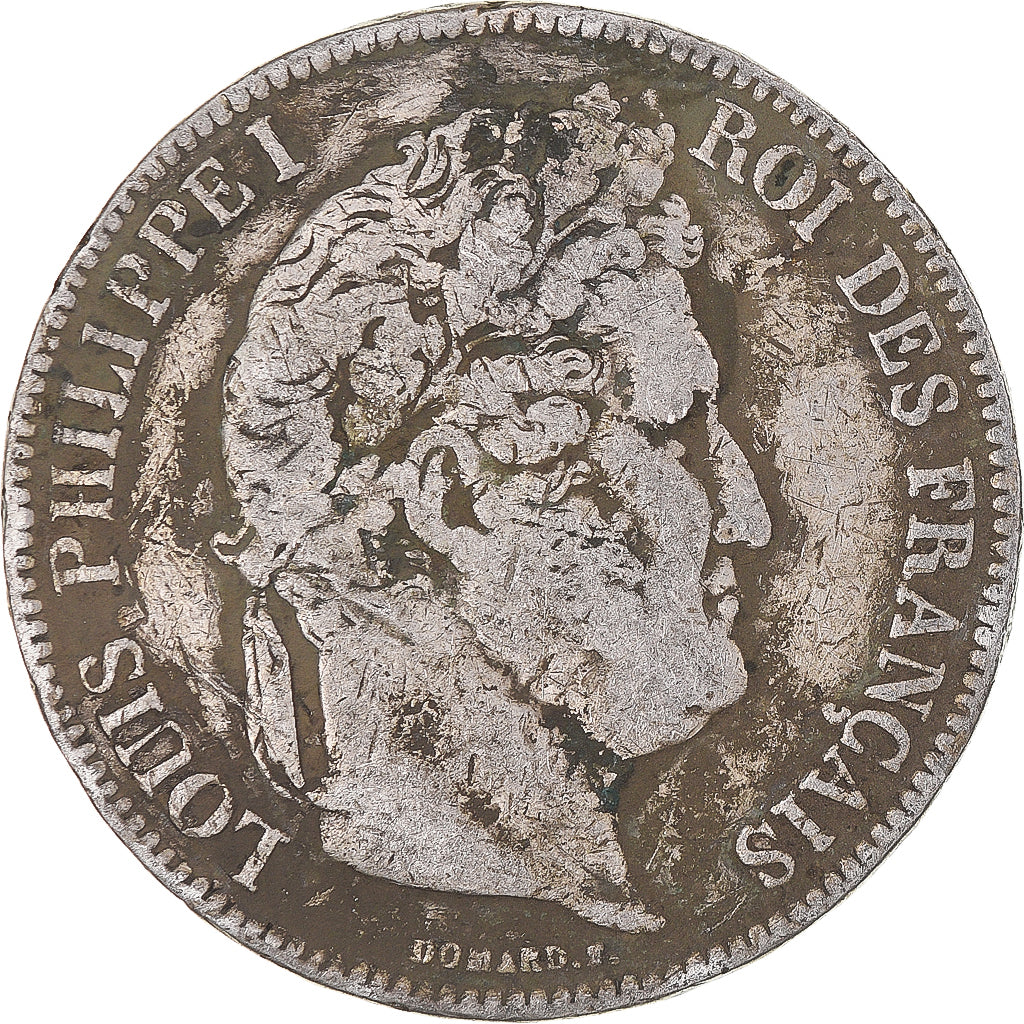 Coin, France, Louis-Philippe, 5 Francs, 1834, Nantes, VF(30-35), Silver