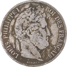 Coin, France, Louis-Philippe, 5 Francs, 1834, Nantes, VF(30-35), Silver