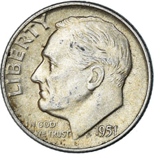 Coin, United States, Dime, 1951