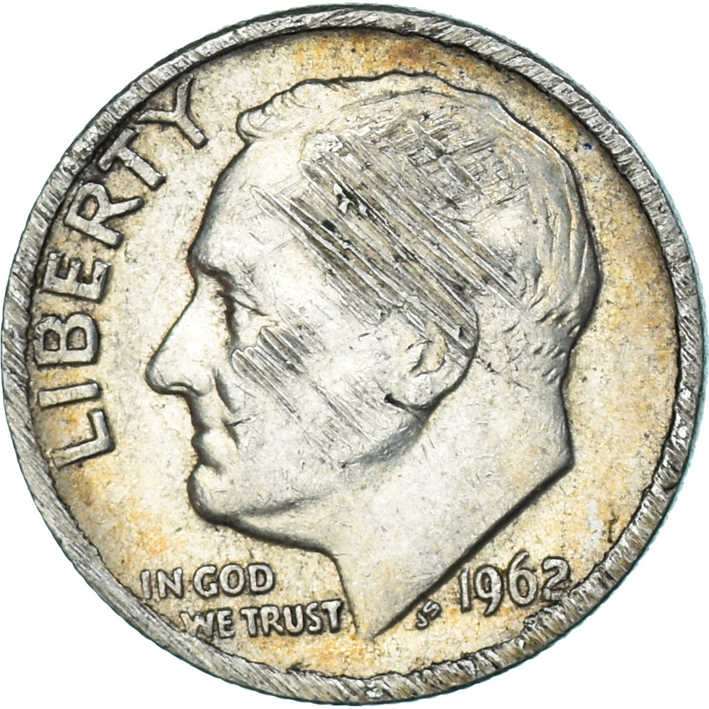 Monnaie, États-Unis, Dime, 1962
