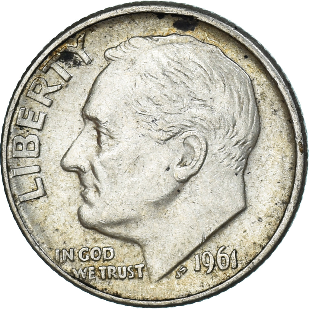 Moneda, Estados Unidos, Dime, 1961