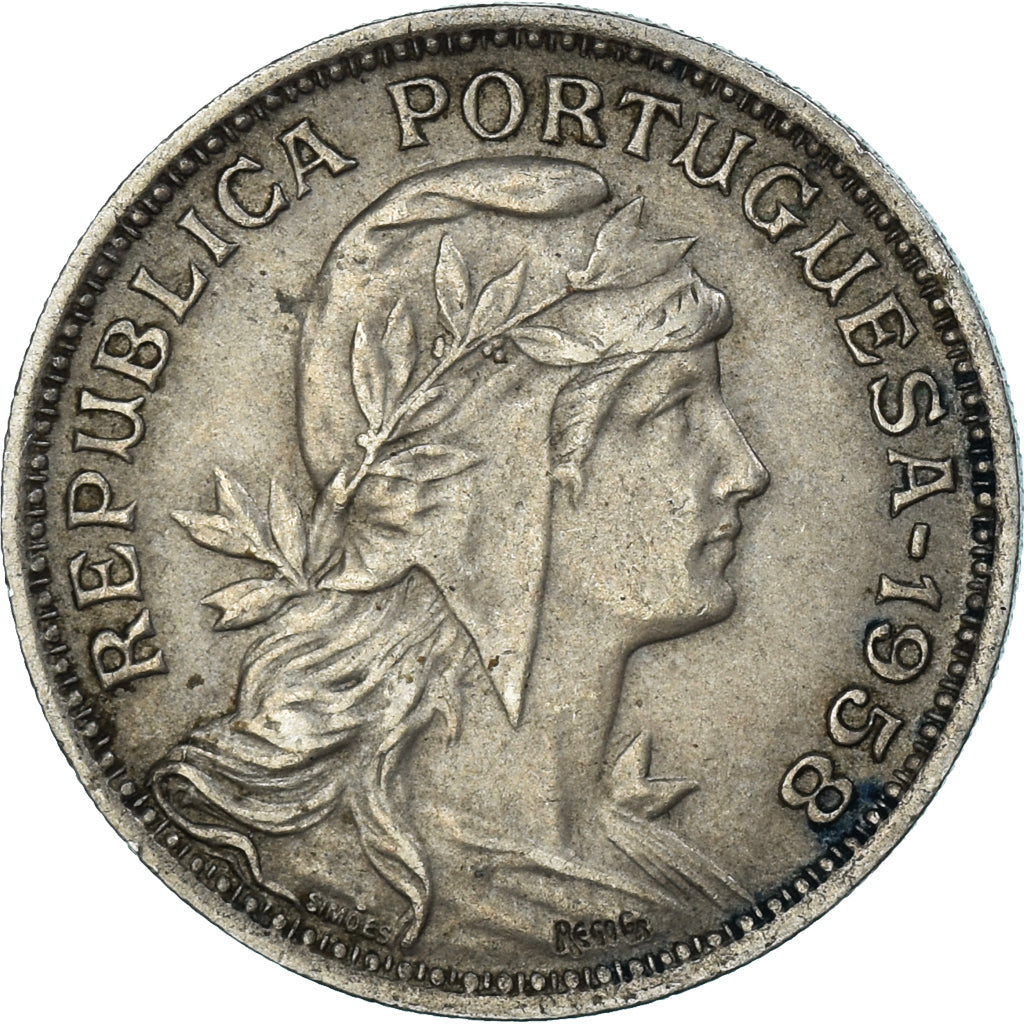Moneda, Portugal, 50 Centavos, 1958
