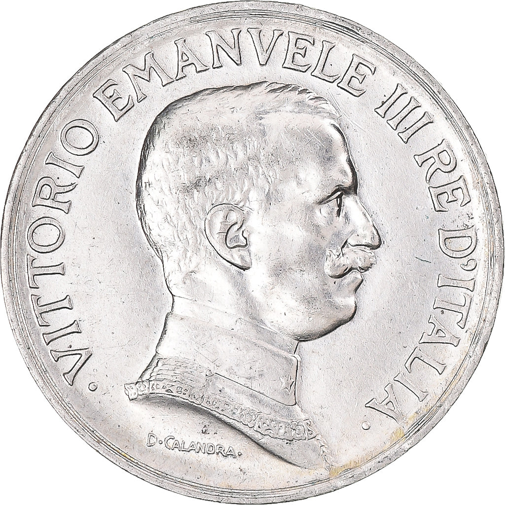Munten, Italië, Vittorio Emanuele III, Lira, 1917, Rome, PR, Zilver, KM:57