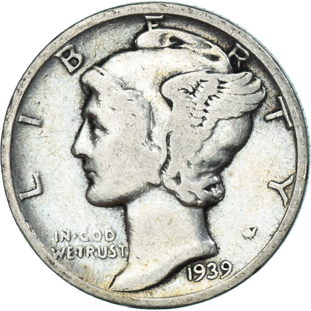 Münze, Vereinigte Staaten, Dime, 1939